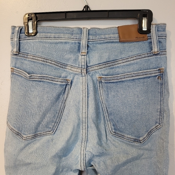 Madewell 10" High-Rise Skinny Jeans 27 Light Wash Denim - Picture 5 of 8